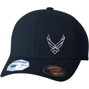 imageFlexfit Left Side Panel Air Force Emblem Embroidery Hats for Men ampamp WomenDark Navy