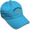 imageCustom Soft Baseball Cap Gold Starfish Embroidery Ocean and Twill Cotton Dad Hats for Men WomenAqua Personalized Text Here