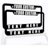 imageSpeedy Pros Funny License Plate Frame Custom Personalized Text Zinc Cute Car Accessories License Plate Holder Black 2 Holes 1 FrameBlack 2 Holes