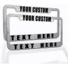 imageSpeedy Pros Funny License Plate Frame Custom Personalized Text Zinc Cute Car Accessories License Plate Holder Black 2 Holes 1 FrameChrome 2 Holes
