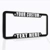 imageSpeedy Pros Funny License Plate Frame Custom Personalized Text Zinc Cute Car Accessories License Plate Holder Black 4 Holes 1 Frame