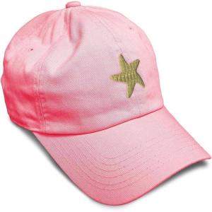 imageCustom Soft Baseball Cap Gold Starfish Embroidery Ocean and Twill Cotton Dad Hats for Men WomenCoral Design Only