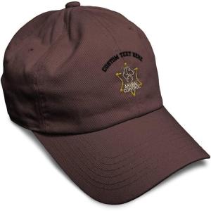 imageSoft Baseball Cap Animal Control A Embroidery Police Officer Animal Control Cotton Dad Hats for Men ampamp WomenBrown Personalized Text Here