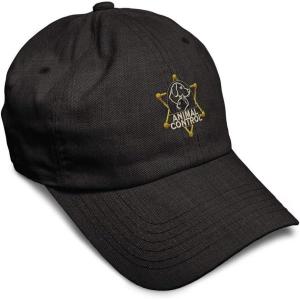 imageSoft Baseball Cap Animal Control A Embroidery Police Officer Animal Control Cotton Dad Hats for Men ampamp WomenDark Denim Design Only