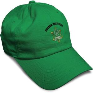 imageSoft Baseball Cap Animal Control A Embroidery Police Officer Animal Control Cotton Dad Hats for Men ampamp WomenKelly Green Personalized Text Here