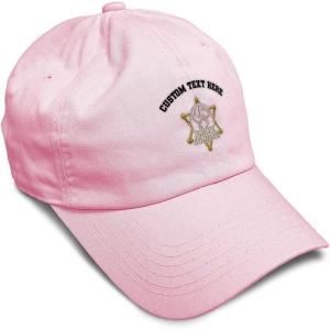 imageSoft Baseball Cap Animal Control A Embroidery Police Officer Animal Control Cotton Dad Hats for Men ampamp WomenSoft Pink Personalized Text Here