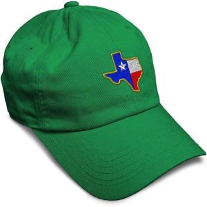 imageSoft Baseball Cap Texas State Flag Map A Embroidery Flags State Cotton Country Dad Hats for Men ampamp WomenKelly Green Design Only