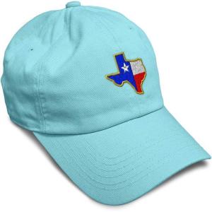 imageSoft Baseball Cap Texas State Flag Map A Embroidery Flags State Cotton Country Dad Hats for Men ampamp WomenMint Design Only