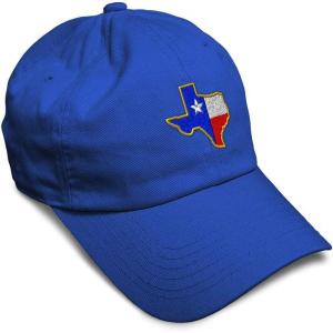 imageSoft Baseball Cap Texas State Flag Map A Embroidery Flags State Cotton Country Dad Hats for Men ampamp WomenRoyal Blue Design Only
