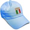 imageSpeedy Pros Soft Baseball Cap Italy Flag Embroidery Flags World Cup Soccer Cotton Embroidered Dad Hats for Men ampamp WomenLight Blue Design Only
