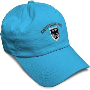 imageSoft Baseball Cap Deutschland Black German Eagle Flags World Cup Soccer Cotton Dad Hats for Men ampamp WomenAqua Design Only