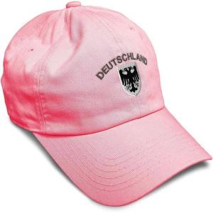 imageSoft Baseball Cap Deutschland Black German Eagle Flags World Cup Soccer Cotton Dad Hats for Men ampamp WomenCoral Design Only
