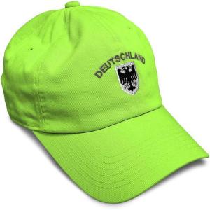 imageSoft Baseball Cap Deutschland Black German Eagle Flags World Cup Soccer Cotton Dad Hats for Men ampamp WomenLime Design Only