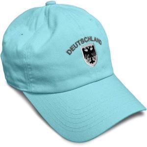 imageSoft Baseball Cap Deutschland Black German Eagle Flags World Cup Soccer Cotton Dad Hats for Men ampamp WomenMint Design Only