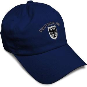 imageSoft Baseball Cap Deutschland Black German Eagle Flags World Cup Soccer Cotton Dad Hats for Men ampamp WomenNavy Design Only