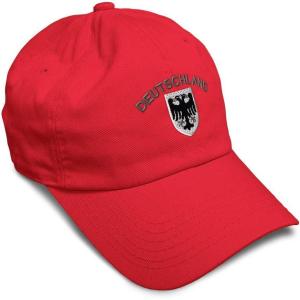 imageSoft Baseball Cap Deutschland Black German Eagle Flags World Cup Soccer Cotton Dad Hats for Men ampamp WomenRed Design Only