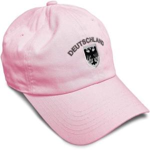 imageSoft Baseball Cap Deutschland Black German Eagle Flags World Cup Soccer Cotton Dad Hats for Men ampamp WomenSoft Pink Design Only