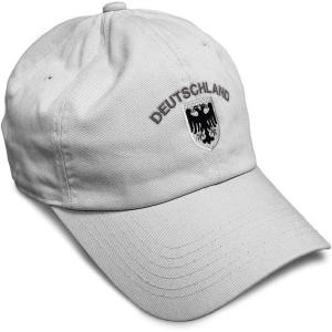 imageSoft Baseball Cap Deutschland Black German Eagle Flags World Cup Soccer Cotton Dad Hats for Men ampamp WomenWhite Design Only