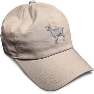 imageSoft Baseball Cap Saanen Goat Embroidery Farm Animals Cotton Red Tractor Dad Hats for Men ampamp WomenStone Design Only