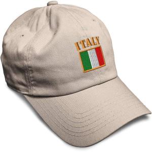 imageSpeedy Pros Soft Baseball Cap Italy Flag Embroidery Flags World Cup Soccer Cotton Embroidered Dad Hats for Men ampamp WomenStone Design Only