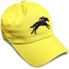 imageSoft Baseball Cap Jokey Horse Race Embroidery Farm and Domesticated Animals Cotton Dad Hats for Men ampamp WomenYellow Design Only