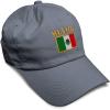 imageSoft Baseball Cap Mexico Flag Embroidery Flags World Cup Soccer Cotton Embroidered Dad Hats for Men ampamp WomenDark Grey Design Only