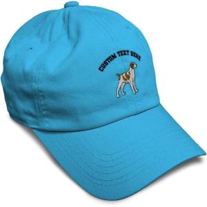 imageSoft Baseball Cap Brittany Spaniel Embroidery Dogs Brittany Spaniel Cotton Grouse Dad Hats for Men ampamp WomenAqua Personalized Text Here