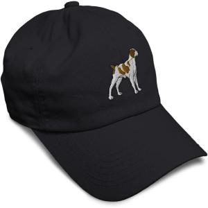 imageSoft Baseball Cap Brittany Spaniel Embroidery Dogs Brittany Spaniel Cotton Grouse Dad Hats for Men ampamp WomenBlack Design Only
