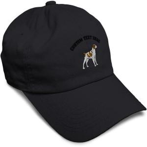 imageSoft Baseball Cap Brittany Spaniel Embroidery Dogs Brittany Spaniel Cotton Grouse Dad Hats for Men ampamp WomenBlack Personalized Text Here