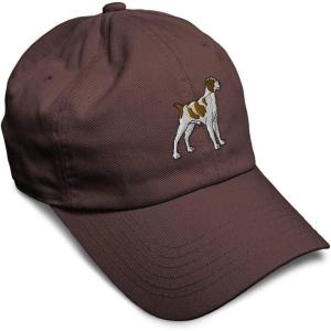imageSoft Baseball Cap Brittany Spaniel Embroidery Dogs Brittany Spaniel Cotton Grouse Dad Hats for Men ampamp WomenBrown Design Only