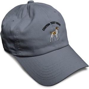 imageSoft Baseball Cap Brittany Spaniel Embroidery Dogs Brittany Spaniel Cotton Grouse Dad Hats for Men ampamp WomenDark Grey Personalized Text Here