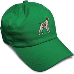 imageSoft Baseball Cap Brittany Spaniel Embroidery Dogs Brittany Spaniel Cotton Grouse Dad Hats for Men ampamp WomenKelly Green Design Only