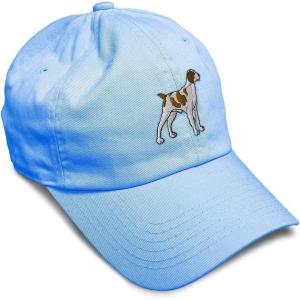 imageSoft Baseball Cap Brittany Spaniel Embroidery Dogs Brittany Spaniel Cotton Grouse Dad Hats for Men ampamp WomenLight Blue Design Only