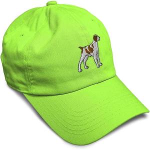 imageSoft Baseball Cap Brittany Spaniel Embroidery Dogs Brittany Spaniel Cotton Grouse Dad Hats for Men ampamp WomenLime Design Only