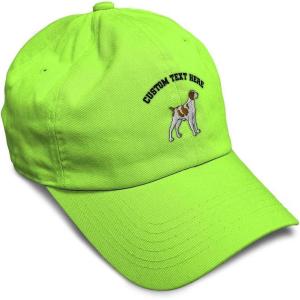 imageSoft Baseball Cap Brittany Spaniel Embroidery Dogs Brittany Spaniel Cotton Grouse Dad Hats for Men ampamp WomenLime Personalized Text Here