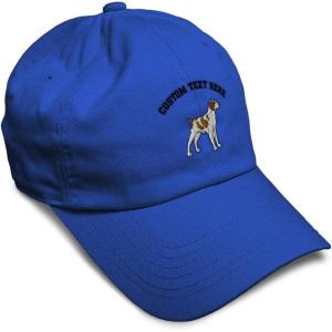 imageSoft Baseball Cap Brittany Spaniel Embroidery Dogs Brittany Spaniel Cotton Grouse Dad Hats for Men ampamp WomenRoyal Blue Personalized Text Here