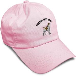 imageSoft Baseball Cap Brittany Spaniel Embroidery Dogs Brittany Spaniel Cotton Grouse Dad Hats for Men ampamp WomenSoft Pink Personalized Text Here