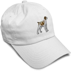 imageSoft Baseball Cap Brittany Spaniel Embroidery Dogs Brittany Spaniel Cotton Grouse Dad Hats for Men ampamp WomenWhite Design Only
