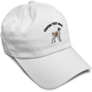 imageSoft Baseball Cap Brittany Spaniel Embroidery Dogs Brittany Spaniel Cotton Grouse Dad Hats for Men ampamp WomenWhite Personalized Text Here