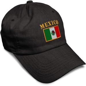imageSoft Baseball Cap Mexico Flag Embroidery Flags World Cup Soccer Cotton Embroidered Dad Hats for Men ampamp WomenDark Denim Design Only