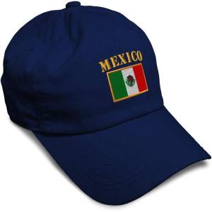 imageSoft Baseball Cap Mexico Flag Embroidery Flags World Cup Soccer Cotton Embroidered Dad Hats for Men ampamp WomenNavy Design Only