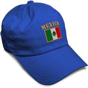 imageSoft Baseball Cap Mexico Flag Embroidery Flags World Cup Soccer Cotton Embroidered Dad Hats for Men ampamp WomenRoyal Blue Design Only