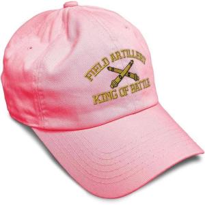 imageSoft Baseball Cap Us Army Field Artillery B Embroidery Army Us Army Cotton Warfare Dad Hats for Men ampamp WomenCoral Design Only