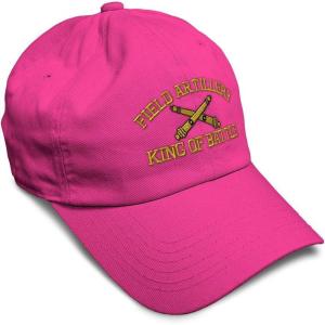 imageSoft Baseball Cap Us Army Field Artillery B Embroidery Army Us Army Cotton Warfare Dad Hats for Men ampamp WomenHot Pink Design Only