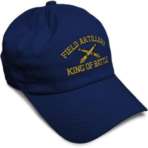 imageSoft Baseball Cap Us Army Field Artillery B Embroidery Army Us Army Cotton Warfare Dad Hats for Men ampamp WomenNavy Design Only