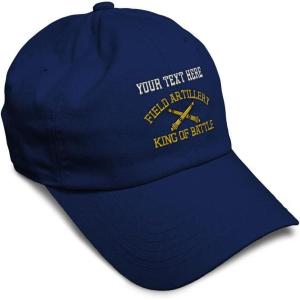 imageSoft Baseball Cap Us Army Field Artillery B Embroidery Army Us Army Cotton Warfare Dad Hats for Men ampamp WomenNavy Personalized Text Here