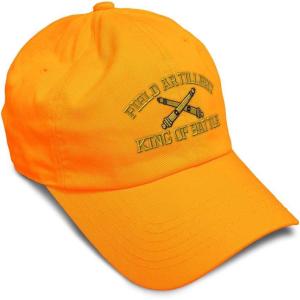 imageSoft Baseball Cap Us Army Field Artillery B Embroidery Army Us Army Cotton Warfare Dad Hats for Men ampamp WomenOrange Design Only