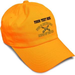 imageSoft Baseball Cap Us Army Field Artillery B Embroidery Army Us Army Cotton Warfare Dad Hats for Men ampamp WomenOrange Personalized Text Here