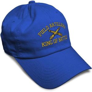 imageSoft Baseball Cap Us Army Field Artillery B Embroidery Army Us Army Cotton Warfare Dad Hats for Men ampamp WomenRoyal Blue Design Only