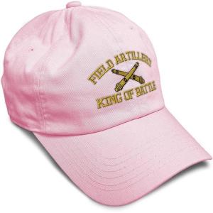 imageSoft Baseball Cap Us Army Field Artillery B Embroidery Army Us Army Cotton Warfare Dad Hats for Men ampamp WomenSoft Pink Design Only